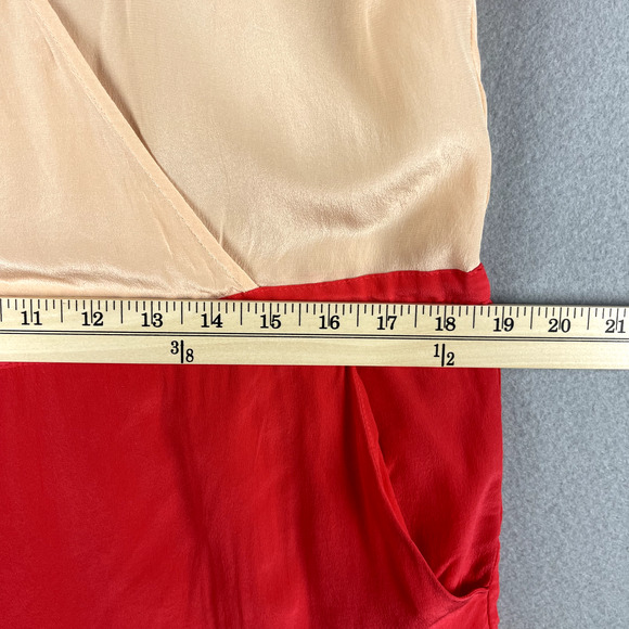 Rory Beca Silk Romper Womens Small Colorblock V-Neck Relaxed Bright - Picture 10 of 16